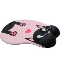 Mouse Pad Gel Wrist-rest Black Cat Girl 21,5x26x3cm Azul Mouse Pad Gel Wrist-rest Black Cat Girl 21,5x26x3cm Azul