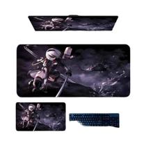 Mouse Pad Grande Antiderrapante NieR Automata 2025 Para Meninas Adolescentes, Tapete De Mesa Para