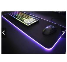 mouse pad grande com luz LED 80 x 30 cm