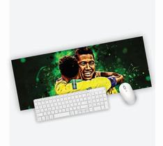 Mouse Pad Grande Gamer Firmino e Neymar