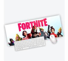 Mouse Pad Grande Gamer Fortnite Rosa