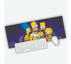 Mouse Pad Grande Gamer Simpsons Assistindo TV