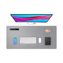 Mouse Pad Grande Impermeável Em Couro PU, Cor Sólida, Tapete De Mesa Para Escritório, Suporte Para