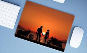 Mouse Pad Grande, Motos no Por do Sol Mouse Pad Grande, Motos no Por do Sol