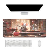 Mouse pad grande para jogos de borracha antiderrapante 70x30 cm