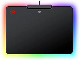 Mouse pad, grande, rigido, biometrico, redragon, com led rgb, epeius