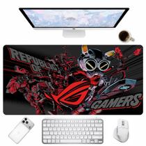 Mouse Pad Grande Vermelho e Preto Antiderrapante Desk Mat para Setup Gamer Mouse Pad Grande Vermelho e Preto Antiderrapante Desk Mat para Setup Gamer