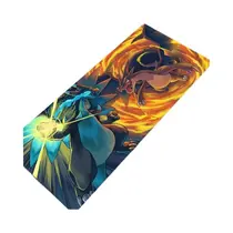 Mouse Pad Grande XXL Charizard Para Jogos, Acessórios Para Gamers Com Borda Reforçada