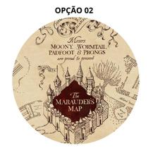 Mouse Pad Harry Potter Redondo 19cm Borracha Antiderrapante