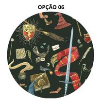 Mouse Pad Harry Potter Redondo 19cm Borracha Antiderrapante