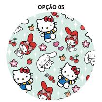 Mouse Pad Hello Kitty Redondo 19cm Borracha Antiderrapante