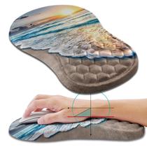 Mouse Pad Hokafenle Suporte de pulso ergonômico 30x20cm Beach Sunset Mouse Pad Hokafenle Suporte de pulso ergonômico 30x20cm Beach Sunset