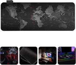 Mouse pad ligth rgb gamer escritório modelo mapa mundi 80X30 LED - Online