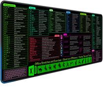 Mouse Pad LUCKSKY Excel Cheat Sheet Desk Pad com mais de 150 atalhos