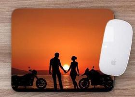 Mouse Pad, Motos no Por do Sol Mouse Pad, Motos no Por do Sol