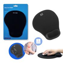 Mouse Pad Multilaser com Apoio Gel Pequeno Preto AC021 reduz o cansaço e previne dores Mouse Pad Multilaser com Apoio Gel Pequeno Preto AC021 reduz o cansaço e previne dores