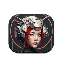 Mouse Pad Neoprene 3mm 25x21cm Menina Robô Mouse Pad Neoprene 3mm 25x21cm Menina Robô