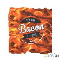 Mouse Pad Neoprene Com Decoração Bacon Colorfun Reliza