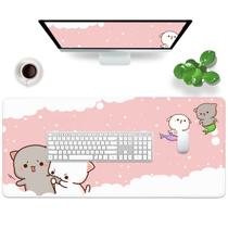 Mouse Pad para jogos Amrgik Pink Large Cat Desk Pad XXL