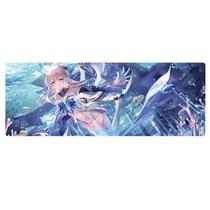 Mouse pad para jogos Anime Genshins Impacts 80x30cm Rubber