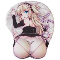 Mouse pad para jogos BETOMSPS Kawaii Anime com suporte de pulso cinza Mouse pad para jogos BETOMSPS Kawaii Anime com suporte de pulso cinza