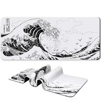 Mouse Pad para jogos BLITZPAW Long 800x300mm Cinza White Wave