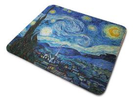 Mouse Pad Pintura Van Gogh Noite Estrelada