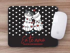 Mouse Pad Presente Gatinhos Namorados