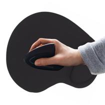 Mouse Pad preto macio com Apoio de punho pulso ergonômico