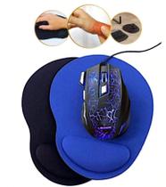 Mouse Pad Profissional Azul Preto Ideal para Trabalho ou Jogos Mouse Pad Profissional Azul Preto Ideal para Trabalho ou Jogos