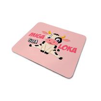 Mouse Pad Quadrado Antiderrapante Miga sua Loka Vaquinha Fof