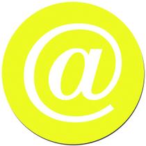 Mouse Pad Redondo Arroba em PVC TopGet