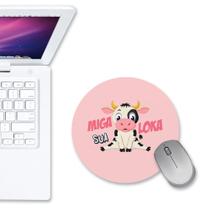 Mouse Pad Redondo Miga sua Loka Vaquinha Fofa