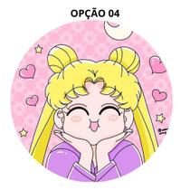 Mouse Pad Sailor Moon Redondo 19cm Borracha Antiderrapante