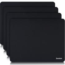 Mouse Pad Senetem 4 Unidades Antiderrapante 28 x 22 cm Preto Mouse Pad Senetem 4 Unidades Antiderrapante 28 x 22 cm Preto