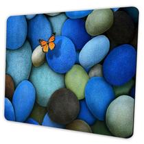 Mouse Pad SHALYSONG 24x20cm Design de Pedras e Borboleta Mouse Pad SHALYSONG 24x20cm Design de Pedras e Borboleta