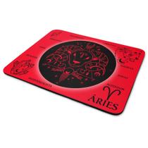 Mouse Pad Signos - Áries - Dark Red - 22x18