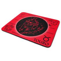 Mouse Pad Signos - Touro - Dark Red - 22x18