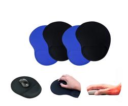 Mouse Pad Simples Azul e Preto Kit com 4 Peças, Ideal para Trabalho, Estudo e Gamer Mouse Pad Simples Azul e Preto Kit com 4 Peças, Ideal para Trabalho, Estudo e Gamer