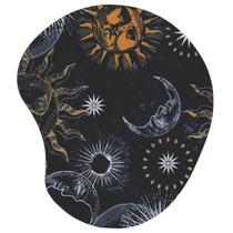 Mouse pad sol e lua desenho com apoio Mouse pad sol e lua desenho com apoio