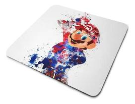 Mouse Pad Super Mario Explosão De Tinta Mouse Pad Super Mario Explosão De Tinta