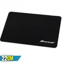 Mouse Pad Tamanho 18x22cm Fortrek BAP-102BK Básico Cor Preta em Tecido EVA para Empresa e Escritório