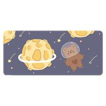 Mouse Pad: tapete de mouse grande de 80 x 30 cm com fofo urso espacial Mouse Pad: tapete de mouse grande de 80 x 30 cm com fofo urso espacial