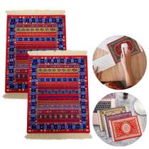 Mouse Pad Tapete Persa Com Franja Decorativo Apoio Computador Notebook Aveludado Emborrachado