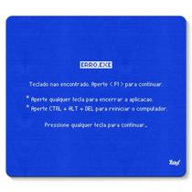 Mouse pad Tela Azul Teclado não encontrado