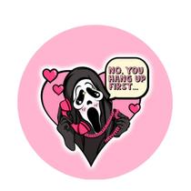 Mouse Pad Terror Rosa Redondo 19cm Borracha Antiderrapante