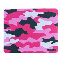 Mouse pad urban 250x210x2mm rosa camuflado - vinik