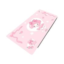 Mouse Pad XXL Kawaii Rosa Com Laço, Tapete De Mesa Anime Sakura My Melody Sanrio Para Gamer, Tapete