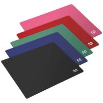 Mouse Pads Slim Multilaser, 40 Unidades, Cores Sortidas, Base Emborrachada, Superficie em Tecido - AC066