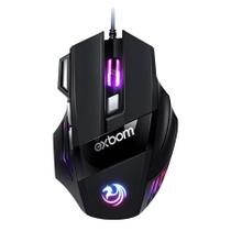 Mouse Para Jogo Exbom Gamer Ms G260 Preto Rgb Led 7 Botoes